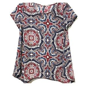 Small pink rose blouse